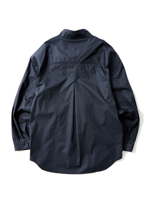 REXION CURVED ZIP-OVER SHIRT_NV