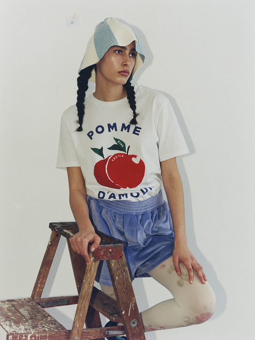 POMME DAMOUR CLASSIC T-SHIRT WHITE