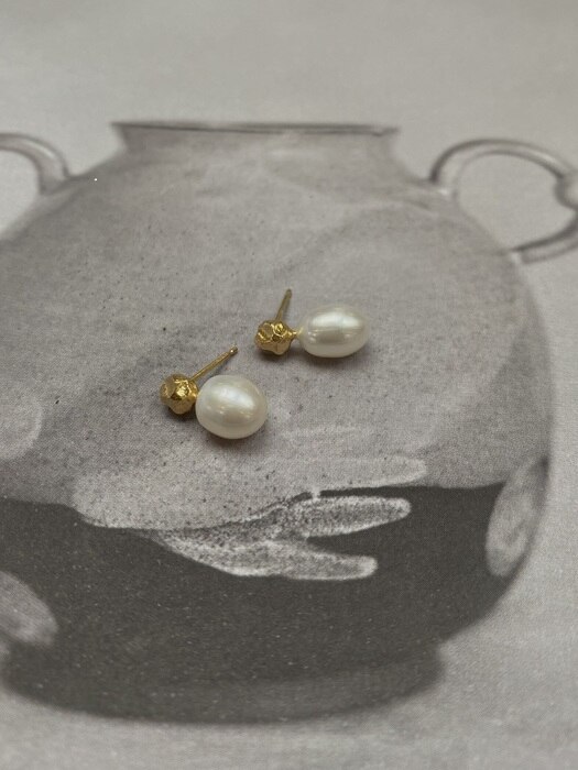 [SILVER925] Monet Pearl earrings