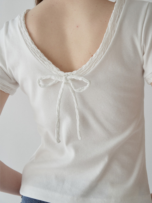 Cloud Ribbon T-shirt (White)