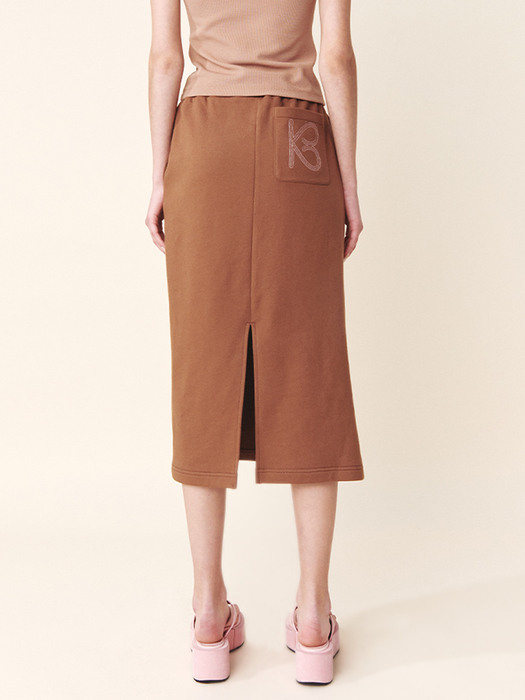 Palm Tree Skirt Brown