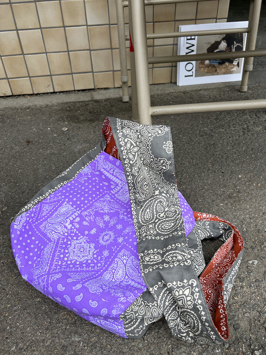 KITCH PAISLEY ECOBAG RED PURPLE