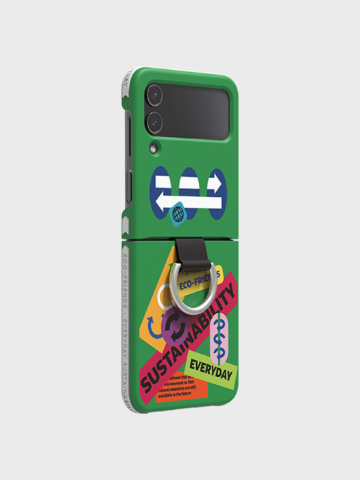 에코프렌즈 미래 세대 커버 with 링 for Galaxy Z Flip4