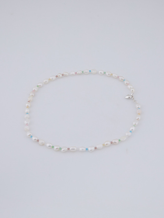 vivid pearl short necklace