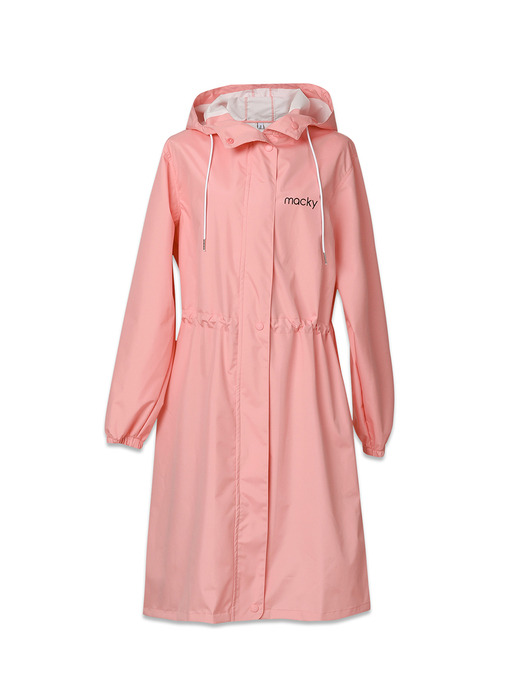 macky field rain coat pink