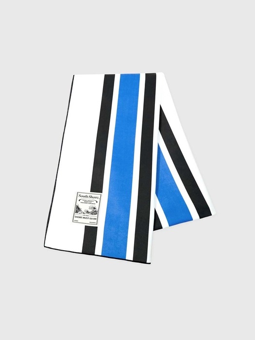 업사이클 비치타올  Shore towel mat - Stripe : BLUE