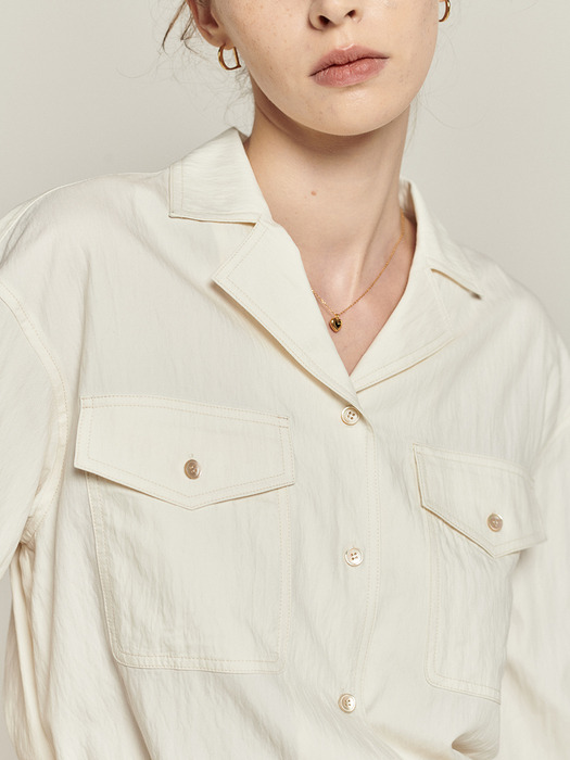 Standard Open Collar Shirts_2color