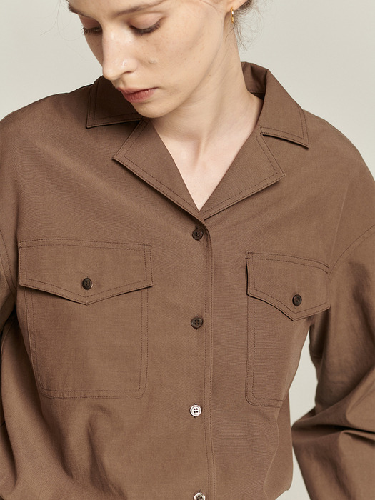 Standard Open Collar Shirts_2color