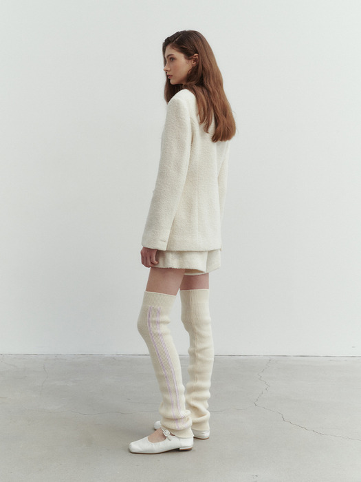 LONG KNIT LINE LEG WARMERS_TT3W709IV