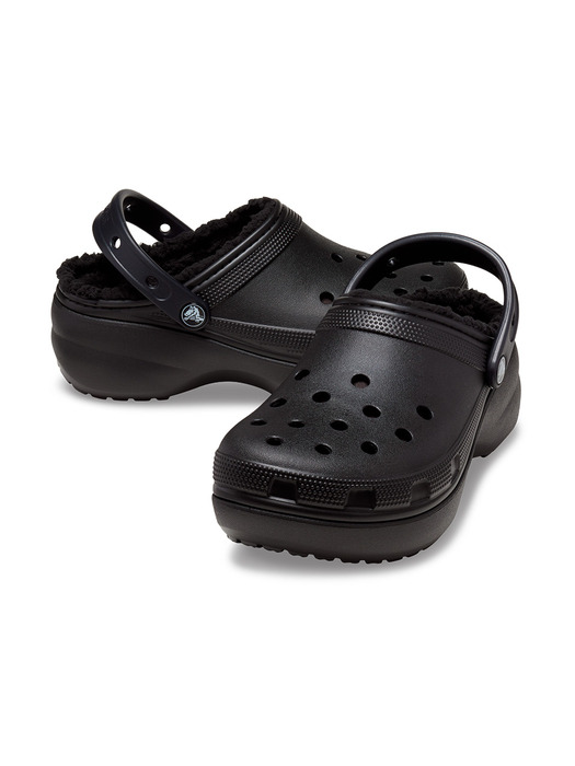 [WOMEN] 여성 CLASSIC PLATFORM LINED CLOG W BLACK (23FWCL207938)