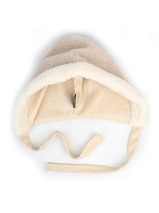Fur Ivory Bonnet Hat 바라클라바