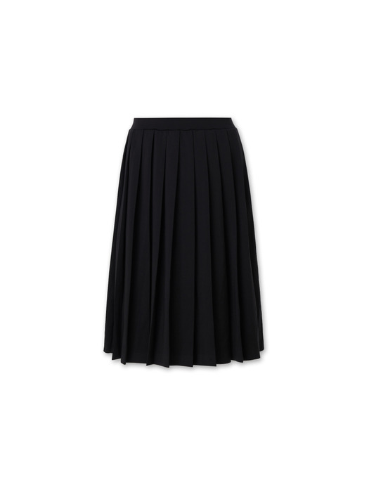 Frankly Angel Point Pleats Skirt - Black