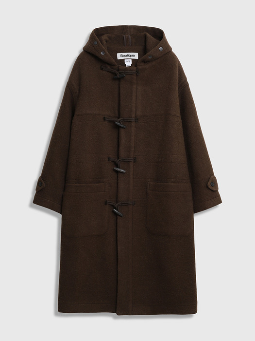 Alpaca Duffle Coat (Brown)