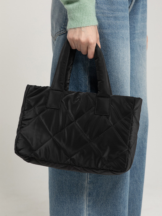 ELLA padded tote bag_Black