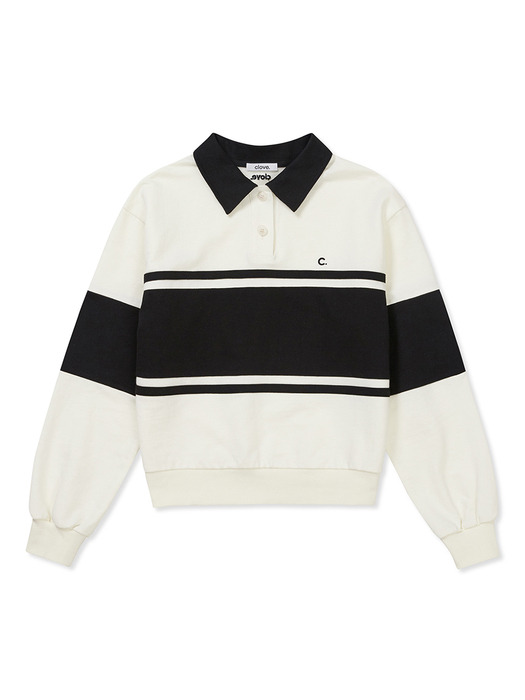 [24SS clove] Club Rugby Sweatshirt (Ivory)