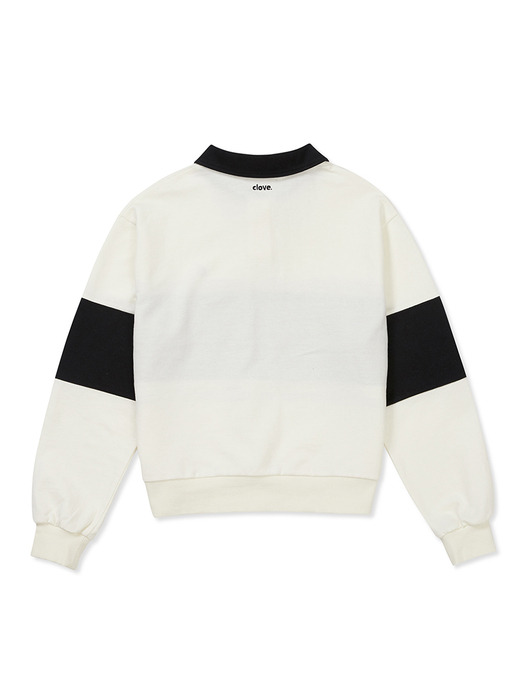 [24SS clove] Club Rugby Sweatshirt (Ivory)