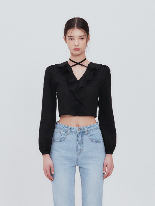 Heather blouse (Black)
