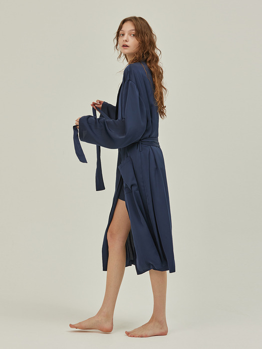 CLASSIC LONG ROBE_royal navy (women)