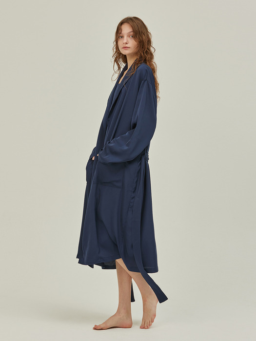 CLASSIC LONG ROBE_royal navy (women)