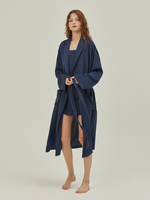 CLASSIC LONG ROBE_royal navy (women)