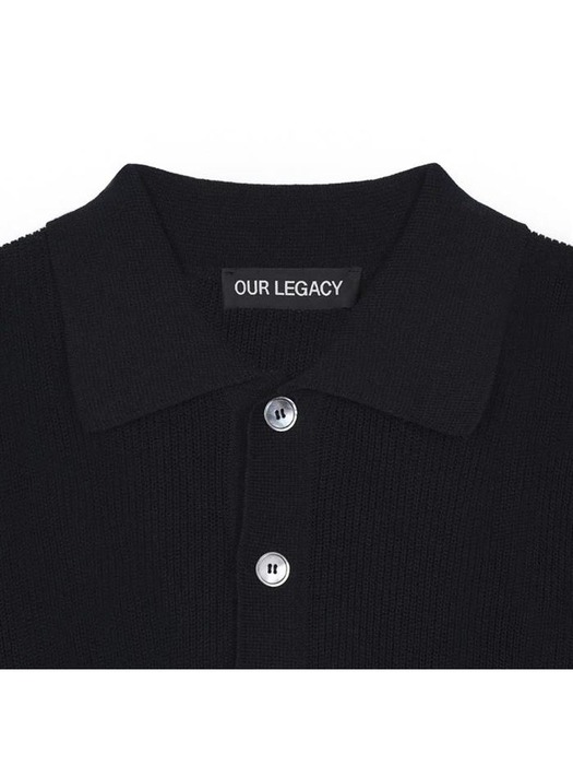 아워레가시 남성 레귤러 핏 폴로 반팔 티셔츠 블랙 M2243TS