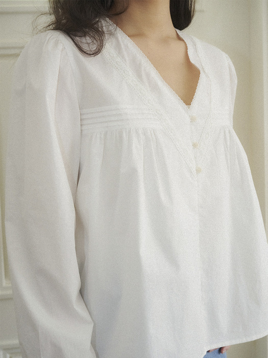 24SS_ 로망 블라우스 Roman blouse (White)