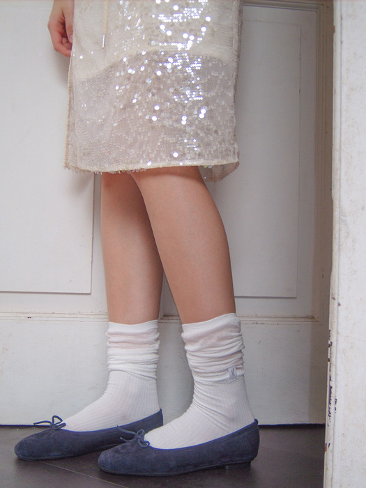 Fay Loose Socks_White