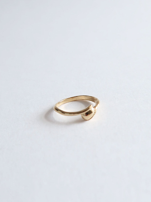 Tiny bud ring [silver/gold]