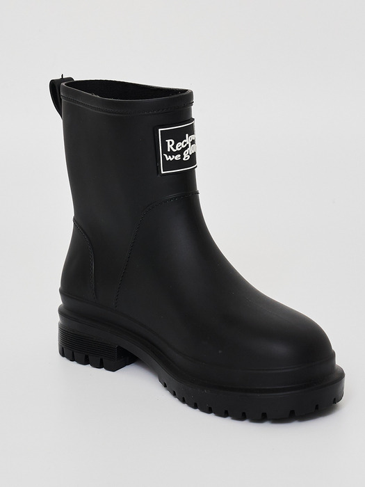 레인부츠 RE-RAIN BOOTS BLACK