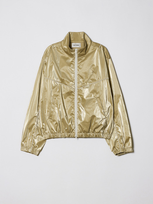 SATIN PIPING JUMPER [GOLD]