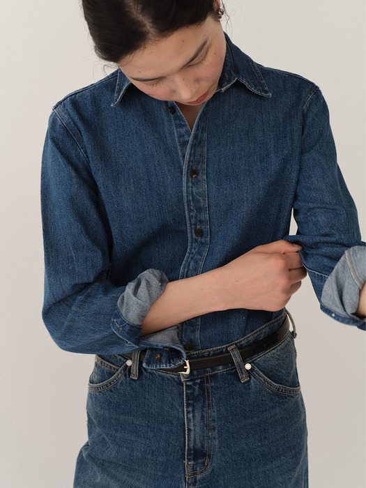 Denim Washed Shirt Blue