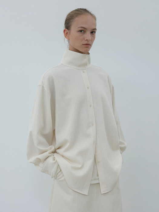 highneck shirt (ivory)