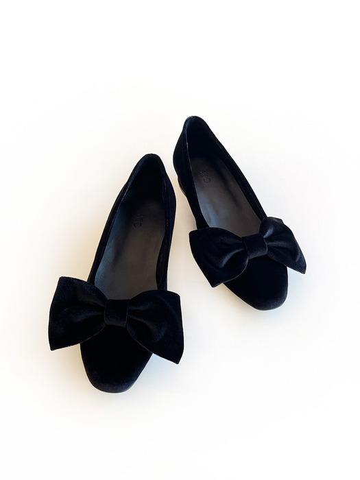 Camelie velvet ribbon flat_Black 2cm ODR220240