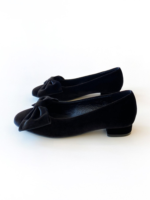 Camelie velvet ribbon flat_Black 2cm ODR220240