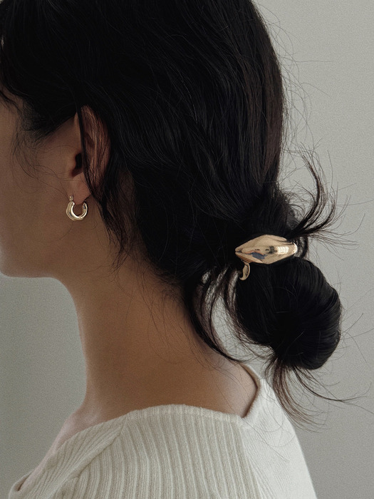 Pebble Initials Hair Band [Gold]