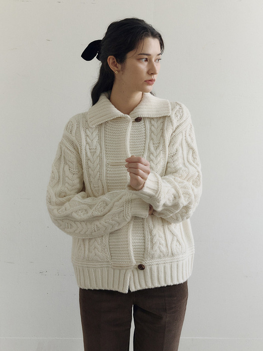 Serence Cable Collar Cardigan