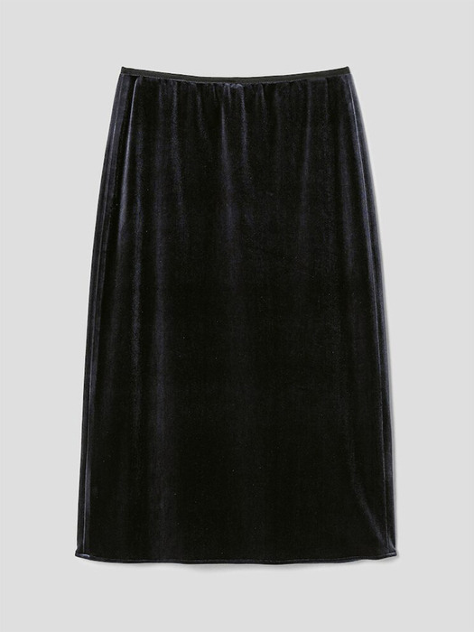 Velvet Layered Skirt  Black (KE4X27M035)