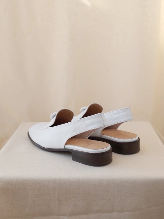 button sling back White