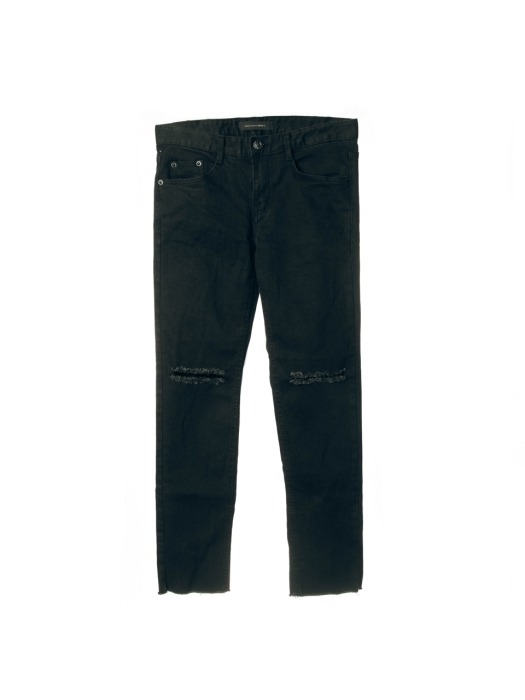 UTD-FP12 slim straight damage jeans[black(MAN)]