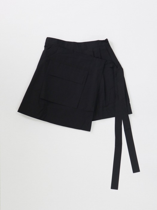 BANDING SHORT PANTS BLACK