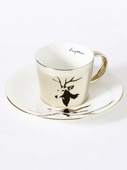 Mirror cup & Sika Deer / 대륙사슴