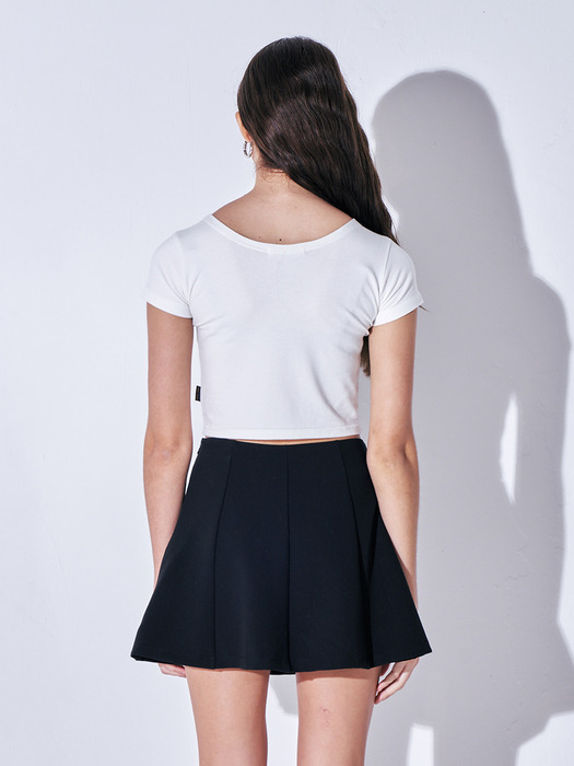 Flare skirt [Black]