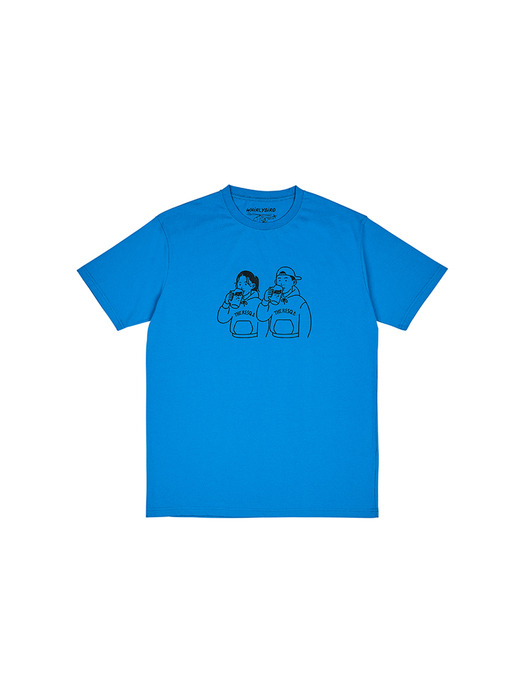 BEER COUPLE TEE [OCEAN BLUE]