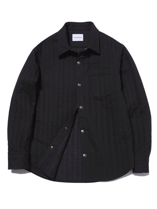 QUILTED SHIRTS BLACK
