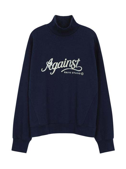 Glitter Print High Neck MTM in Navy_VW0AE1410