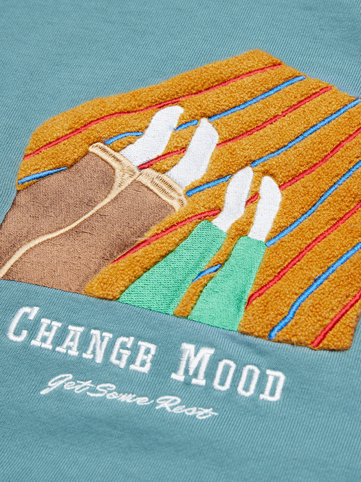Change-mood Blanket Sweat (l.teal)