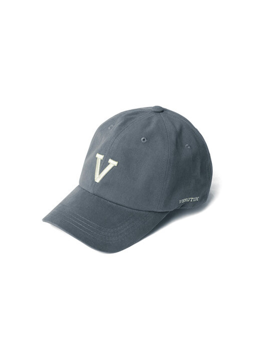 [단독]V Symbol Logo Cap_Womens_Blue Gray_BC056W