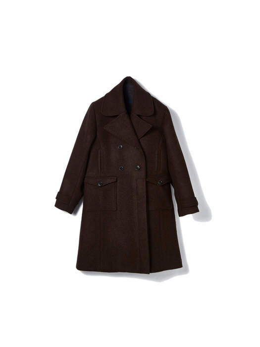 JOE PEA COAT BROWN