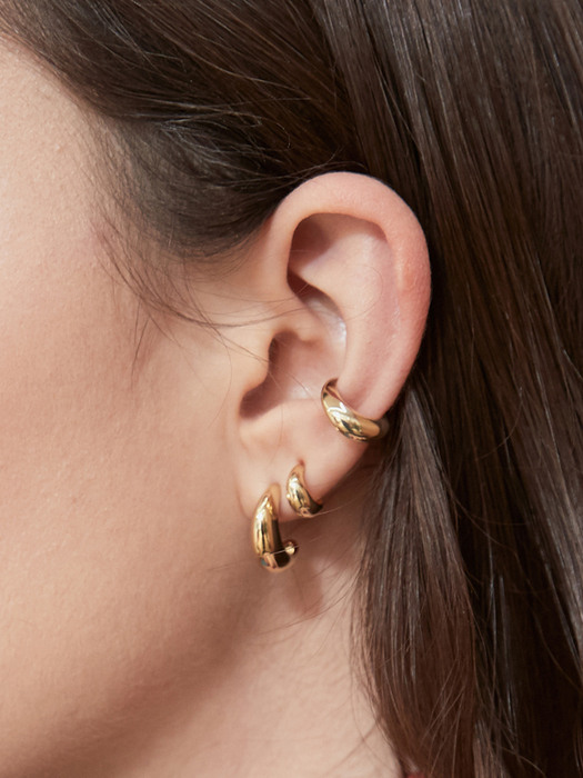 Minimal Hoop Earring, Jane(M) (Gold)