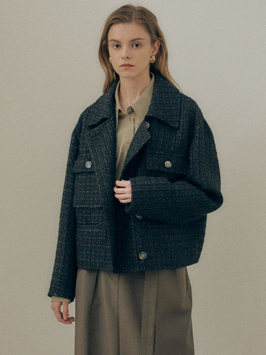 Tweed Crop Jacket SW1SJ138-10